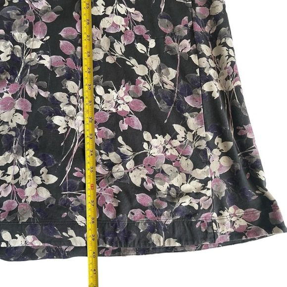 J.Jill Floral Pima Cotton Blend Dress Purple Size XL - Picture 8 of 8
